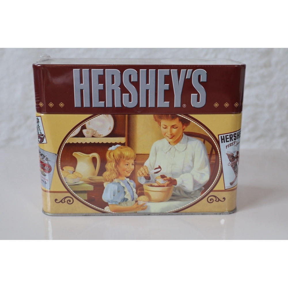 Hershey's Recipe Card Collection Tin Box Vintage Style New Sealed